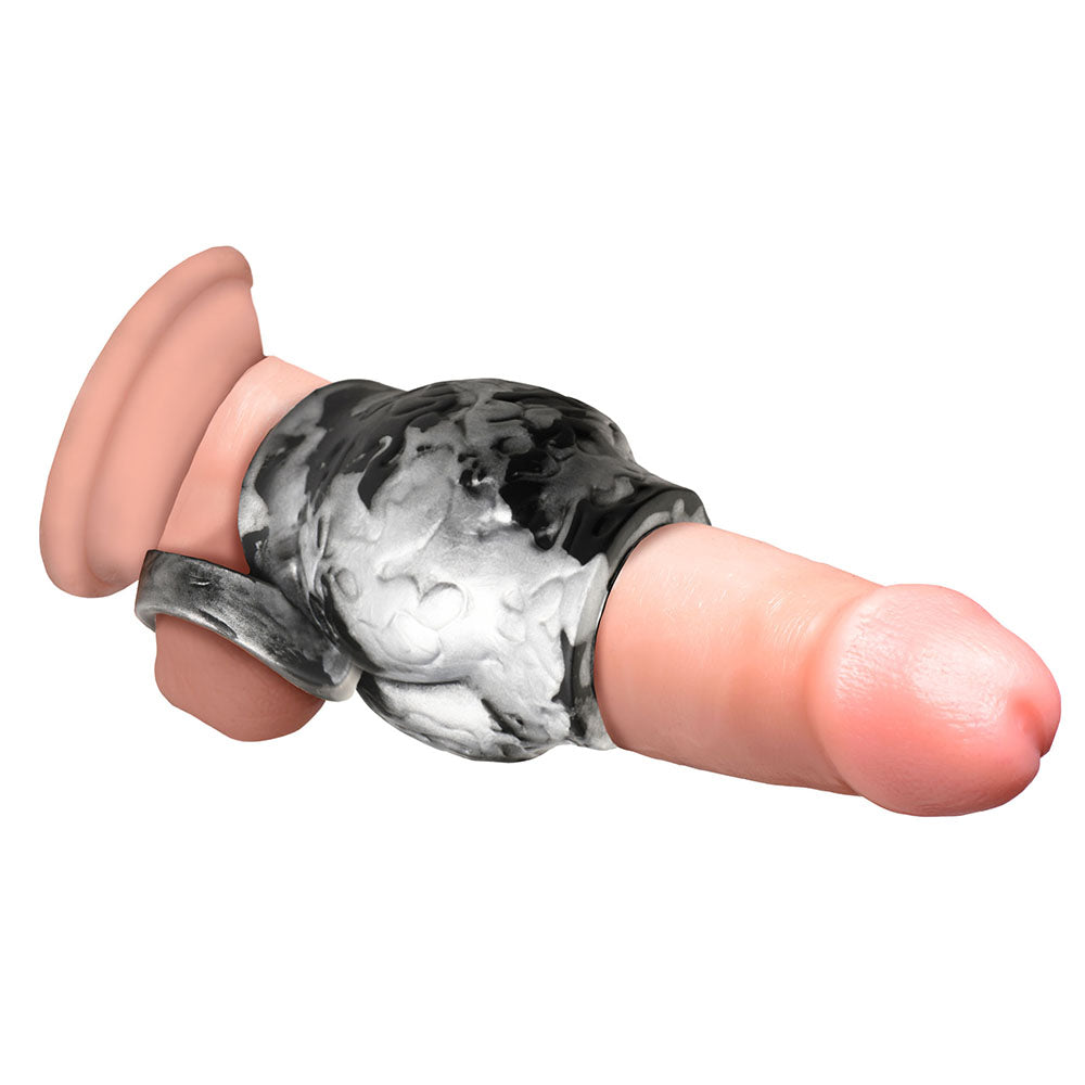 Creature Cocks Night Prowler Silicone Girth Enhancer with Ball Strap M