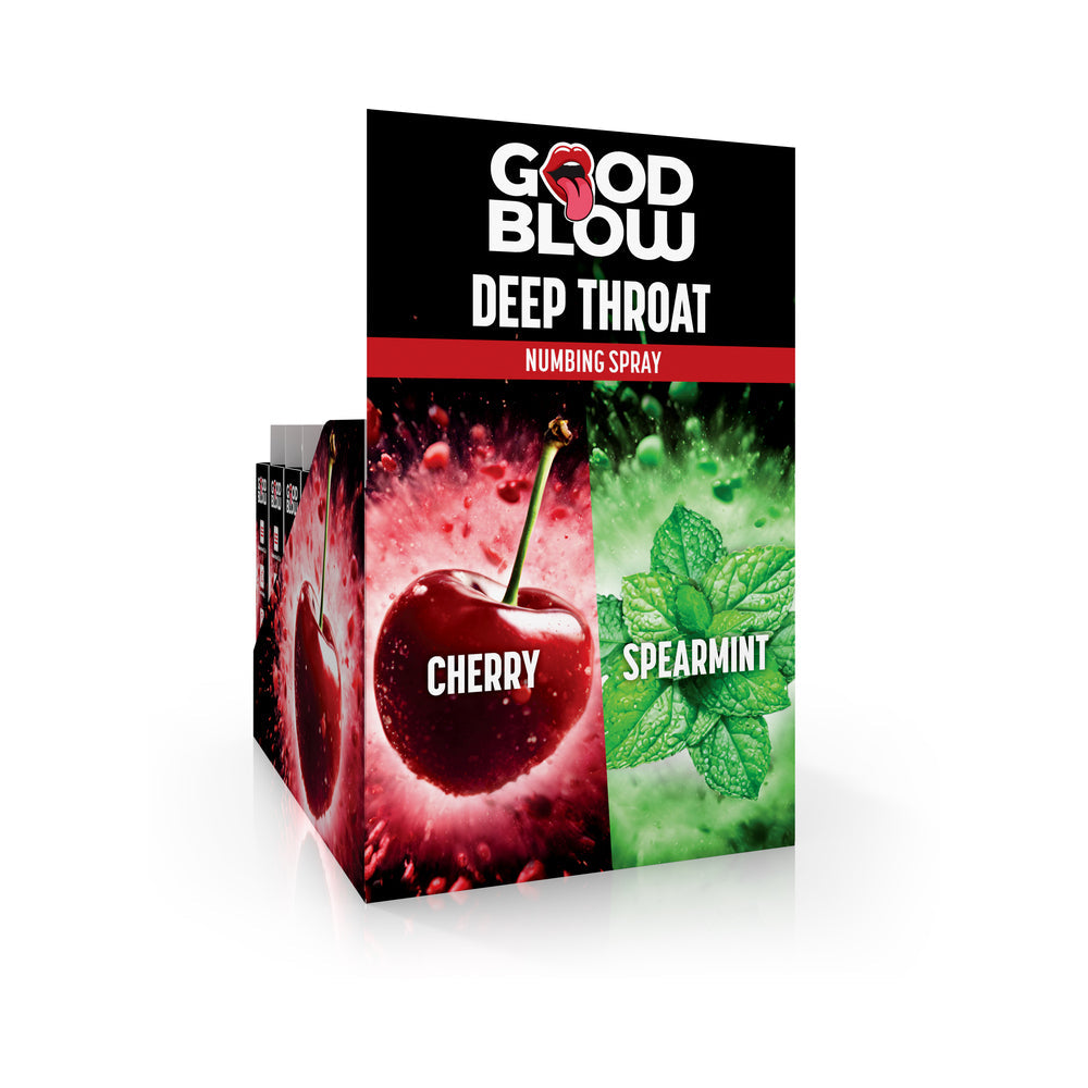Good Blow Throat Numbing Spray Cinnamon/Spearmint 24-Piece POP Display