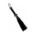 Love Knot Mini Flogger Black with Purple Bow