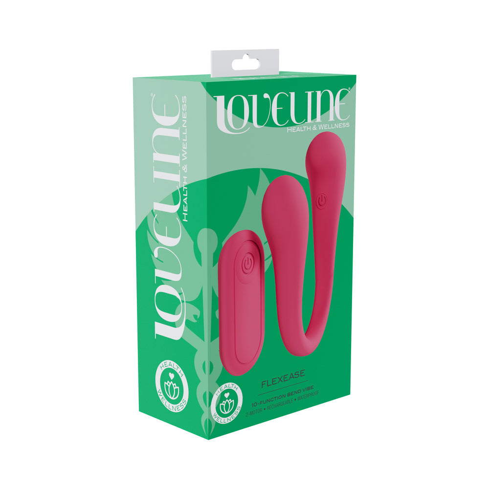 LoveLine FlexEase Bend Vibe Liquid Silicone Pink