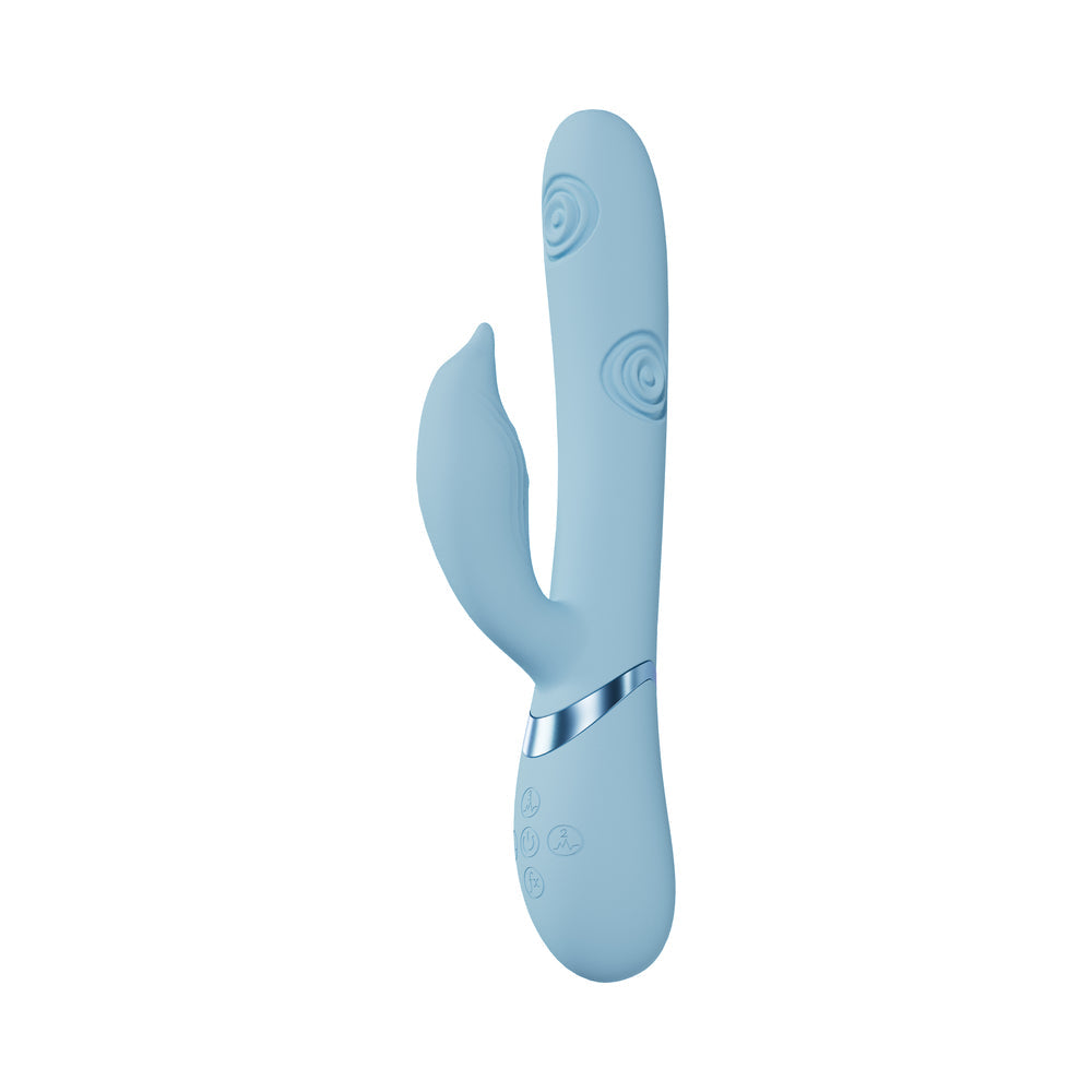 VIVE Pallina Rechargeable G-Spot and Tapping Beads Clit Stimulator Blue