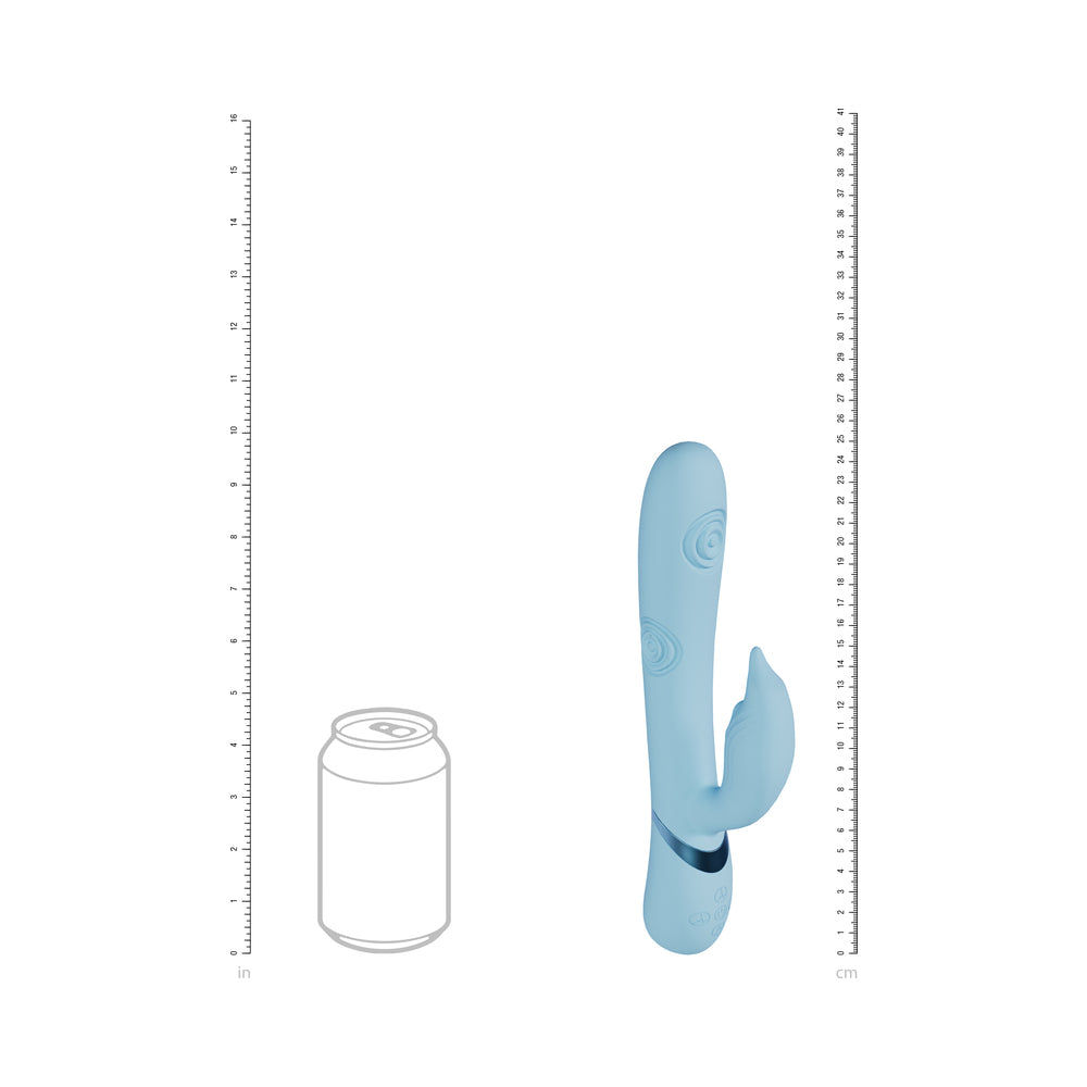 VIVE Pallina Rechargeable G-Spot and Tapping Beads Clit Stimulator Blue