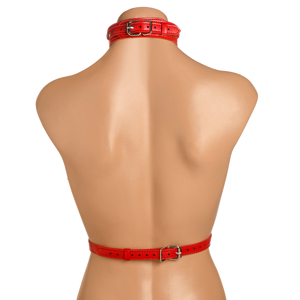 Master Series Vixen Chest Harness Red