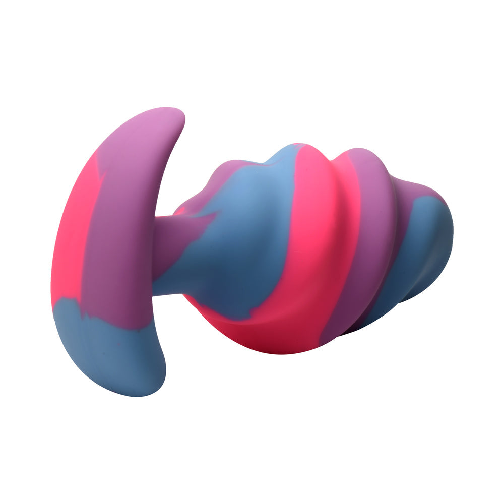 Creature Cocks Unicorn Swirl Silicone Butt Plug Large