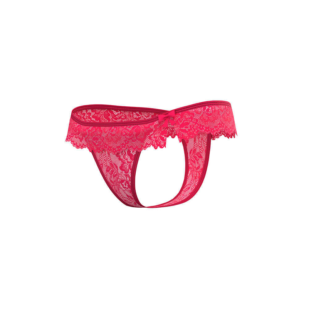 Magic Silk Get It Girl Flutter Thong Diva Pink Queen Size