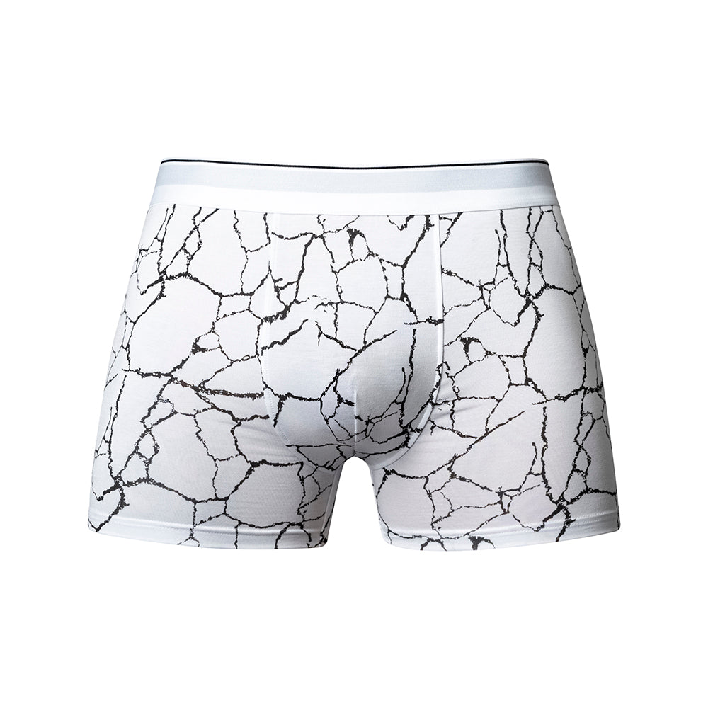 Male Power Soo Cumfy Boxer Brief Black/White S