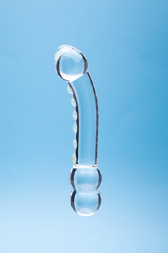 Clarity Celestial Ridge Glass Dildo