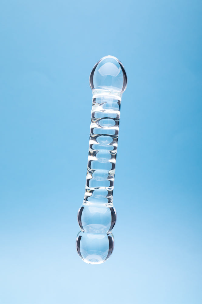 Clarity Celestial Ridge Glass Dildo