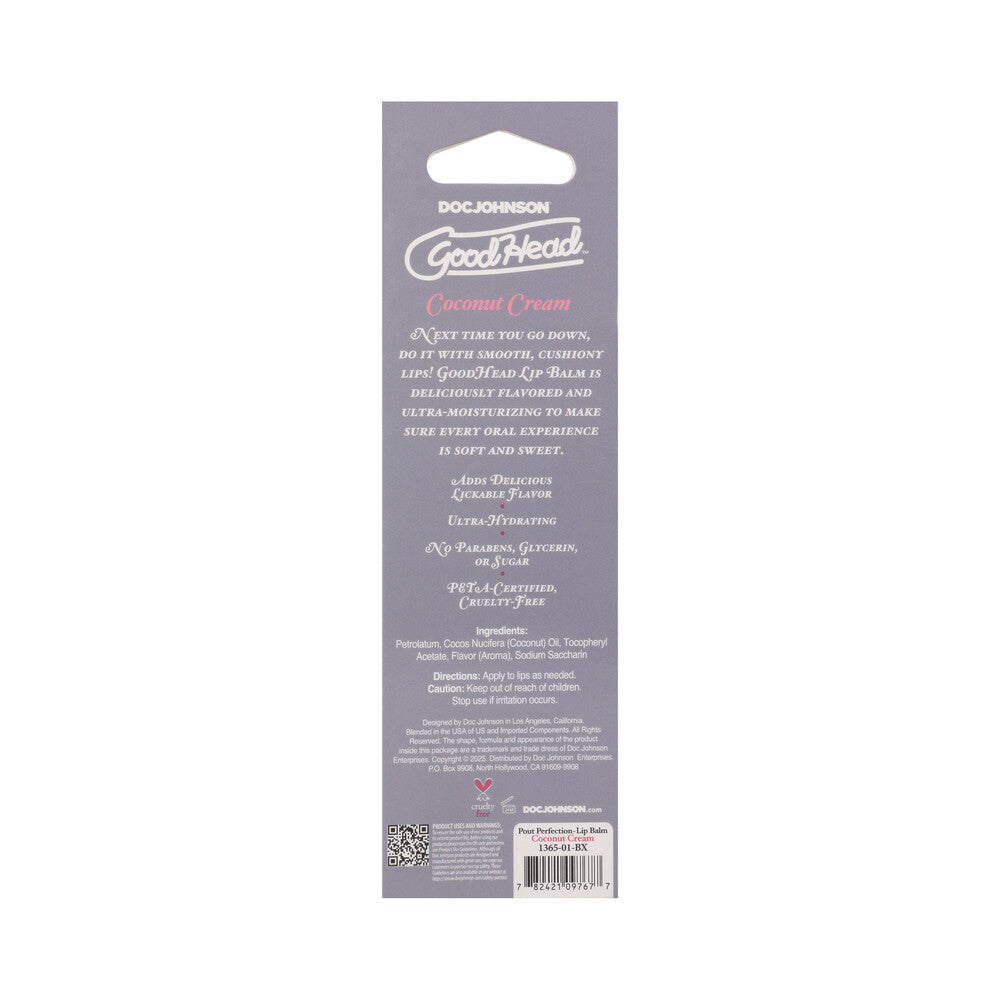 GoodHead Pout Perfection Lip Balm Coconut Cream