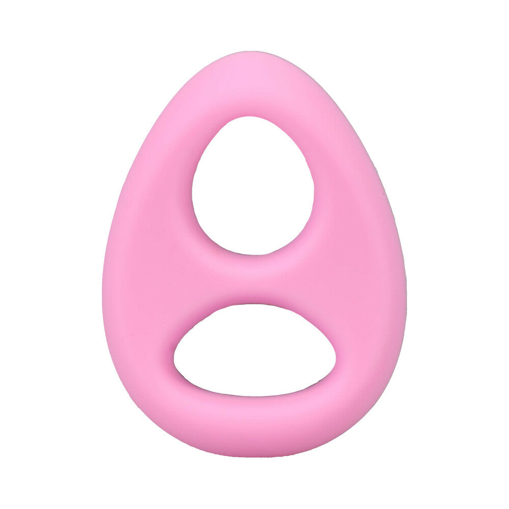 Rock Solid The Code Silicone C-Ring with Bandana Light Pink/Black