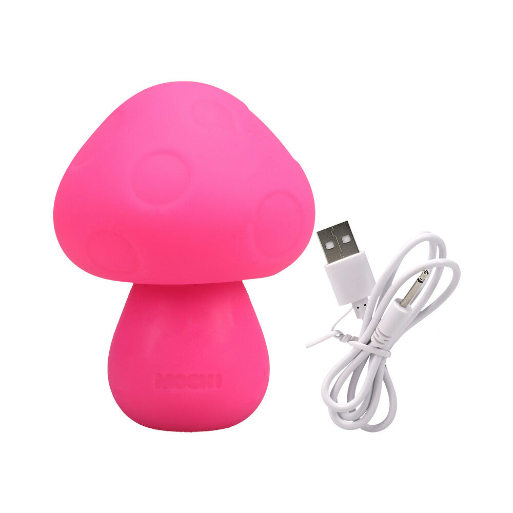 Mochi Mushroom Rechargeable Silicone Vibe Pink