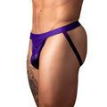Male Power Eggplant Crossover Jock Plum S/M
