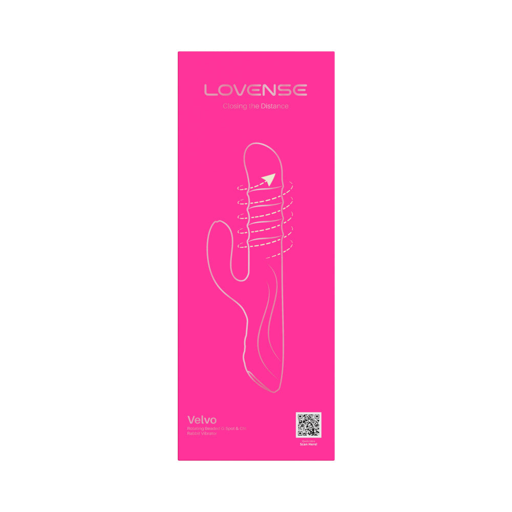 Lovense Velvo Rotating Beaded G-Spot & Clit Rabbit Vibrator