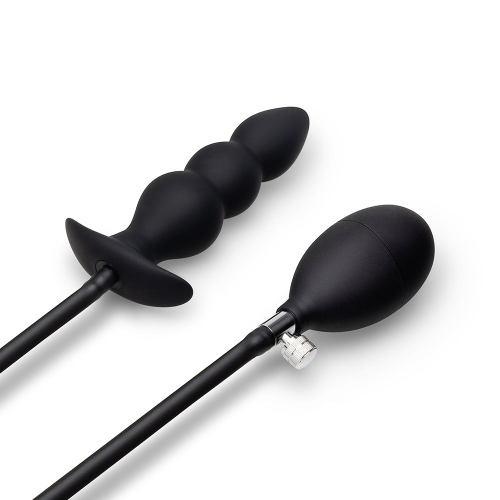 b-Vibe Beaded Inflatable Anal Plug with Hand Pump