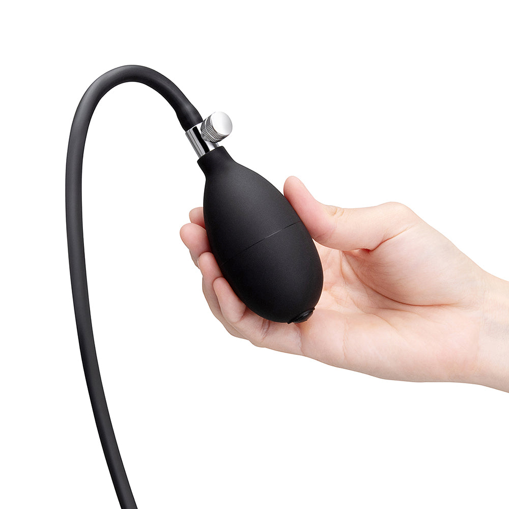 b-Vibe Beaded Inflatable Anal Plug with Hand Pump
