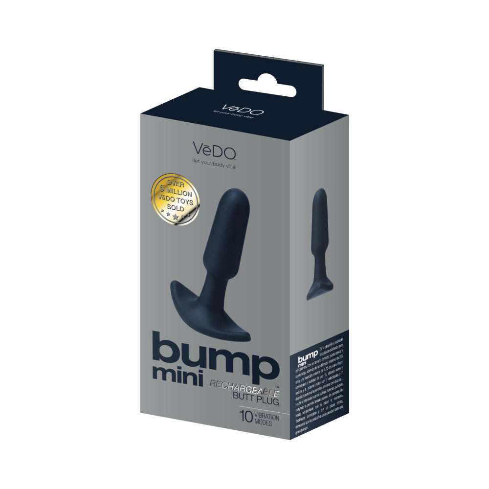 VeDO Bump Mini Rechargeable Anal Plug Black
