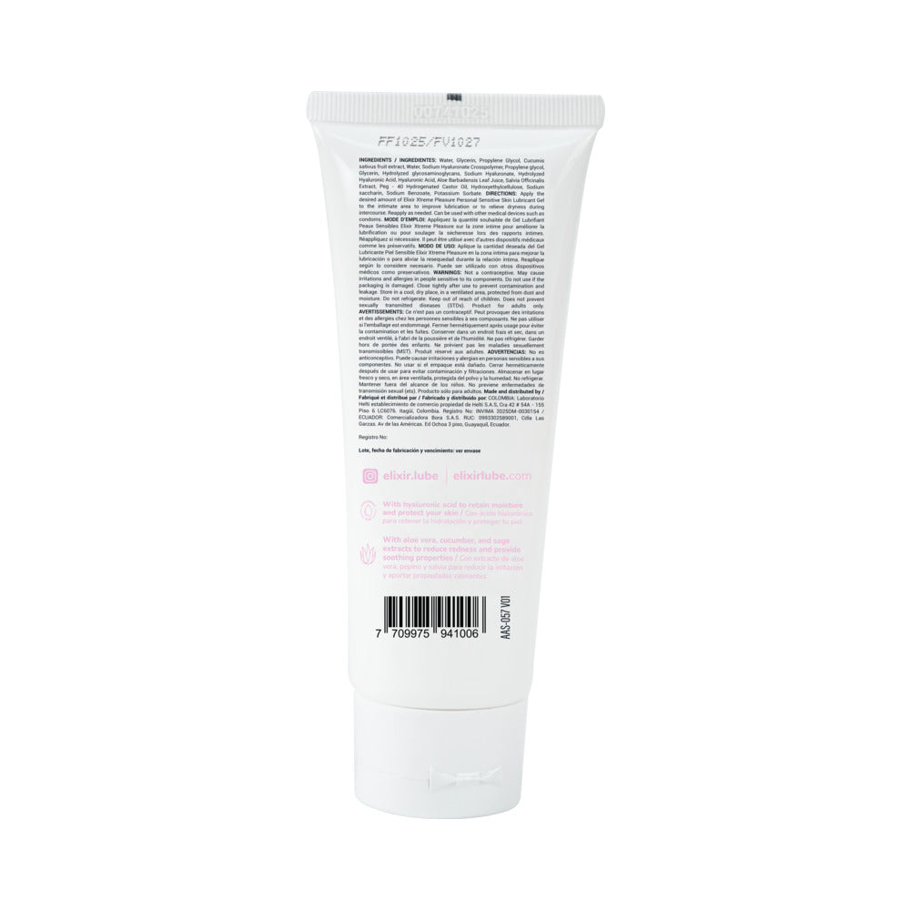 Elixir Lubricant Sensitive Skin 3.4 oz.