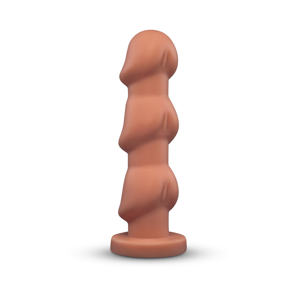 b-Vibe Headz 10.5 in. Multi-Bulb Dildo with Flared Base