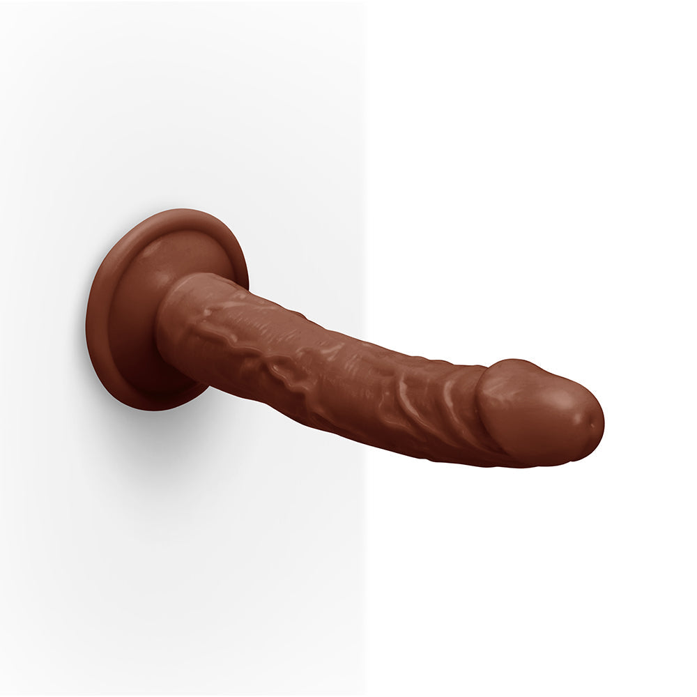 Together Tones 6.75 in. Realistic Dildo Dark