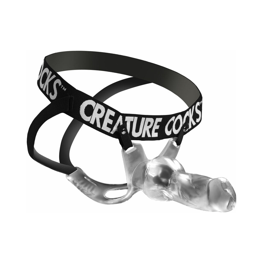 Creature Cocks Snow Wolf Hollow Strap-On with Harness