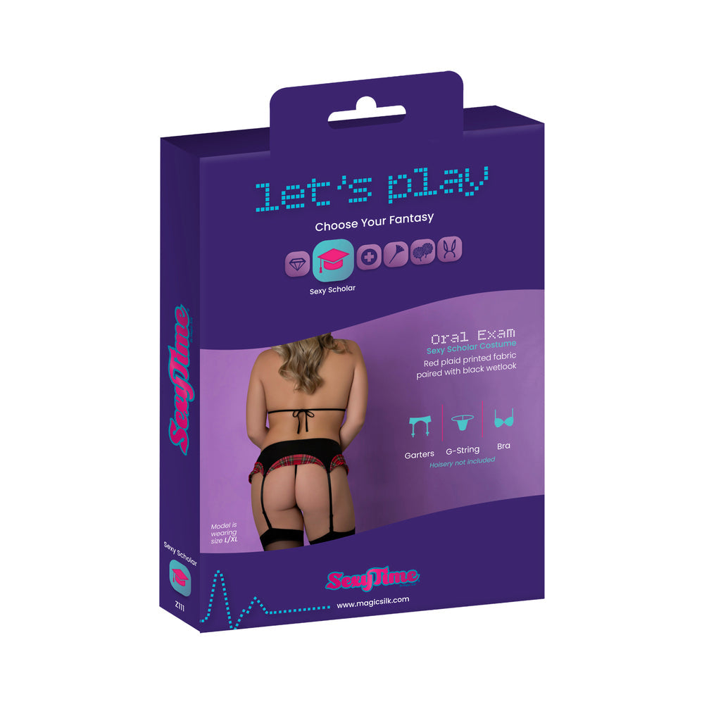 Magic Silk Sexy Time Oral Exam Red Queen Size