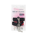 Heat Tease Flower Cuffs Black/Pink