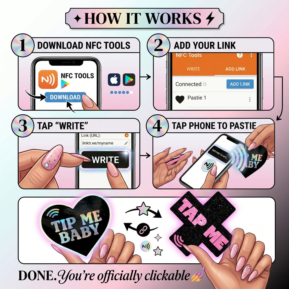 Neva Nude Tap Me Pink X Smart NFC Pasties