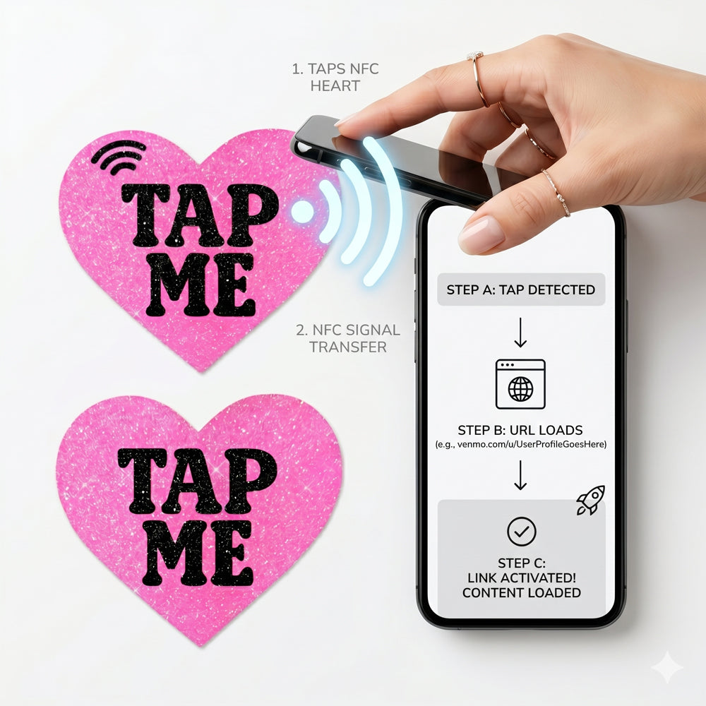 Neva Nude Tip Me Baby Holographic X Smart NFC Pasties