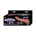 The Great Extender 2 in 1Extender&Masturbator 9in Brown