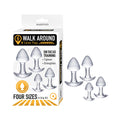 Walk Around Trainer Plugs 4-Piece Set Clear