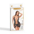 Me You Us Open Front Mini Dress Black O/S
