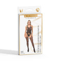 Me You Us Floral Lace Suspender Bodystocking Black O/S