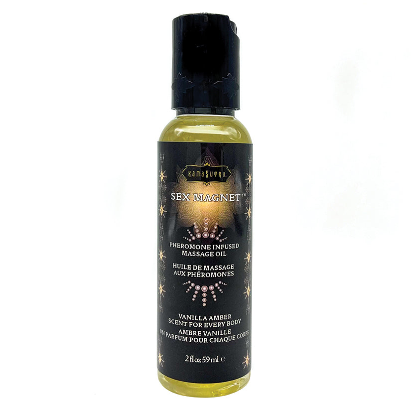 Kama Sutra Sex Magnet Massage Oil Vanilla Amber 2 oz.