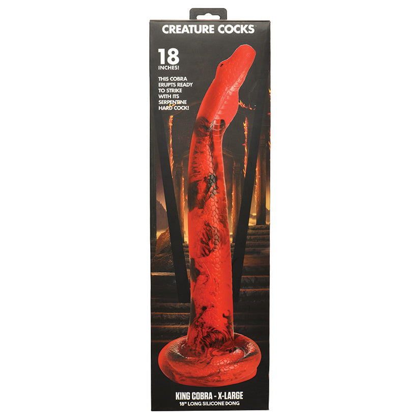 Creature Cocks King Cobra Long Silicone Dildo XL 18 in.